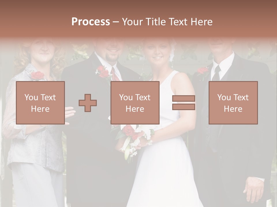 Happiness Caucasian Marriage PowerPoint Template