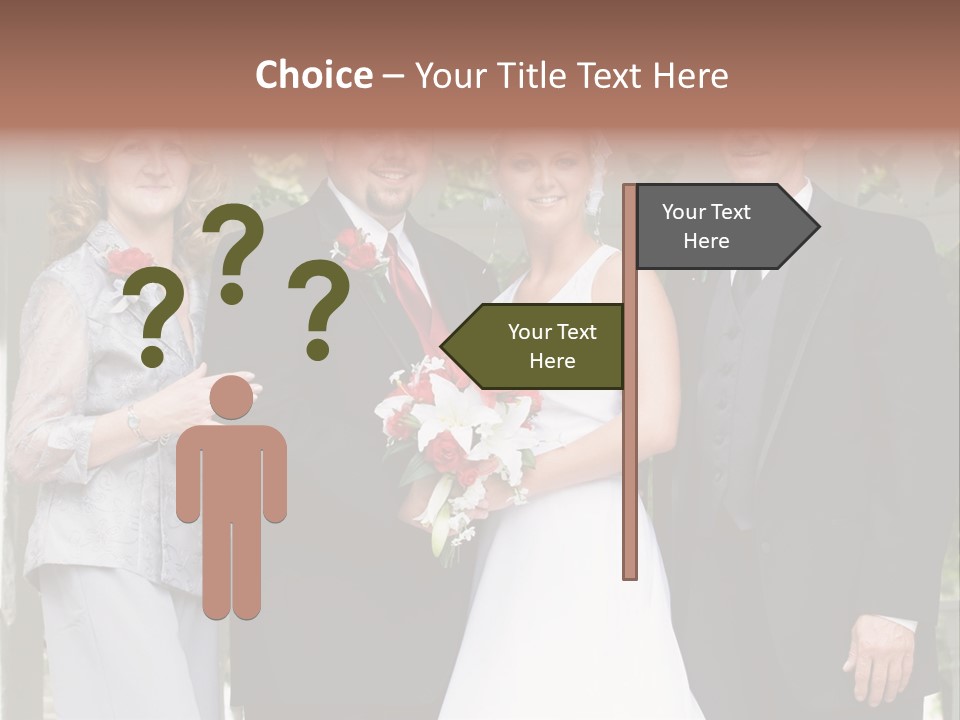 Happiness Caucasian Marriage PowerPoint Template