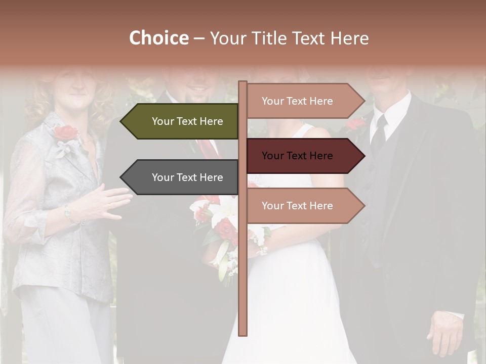 Happiness Caucasian Marriage PowerPoint Template