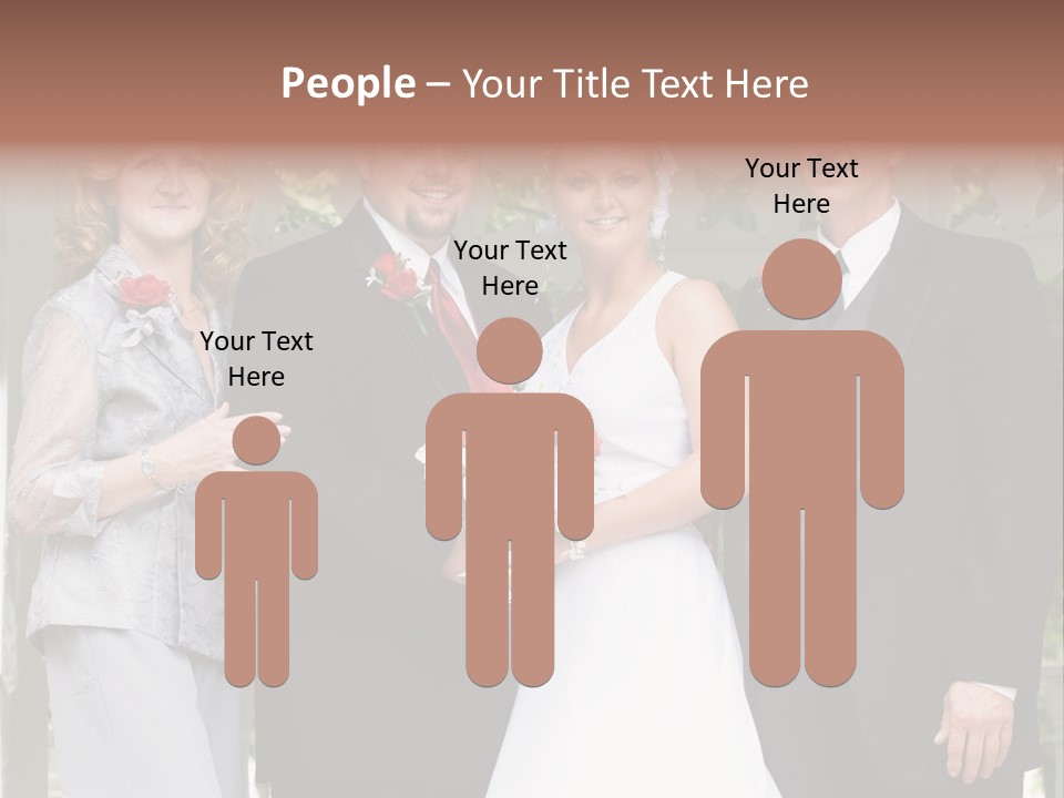 Happiness Caucasian Marriage PowerPoint Template
