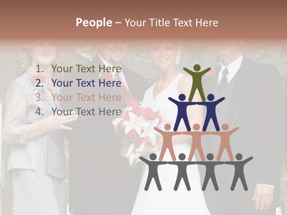 Happiness Caucasian Marriage PowerPoint Template