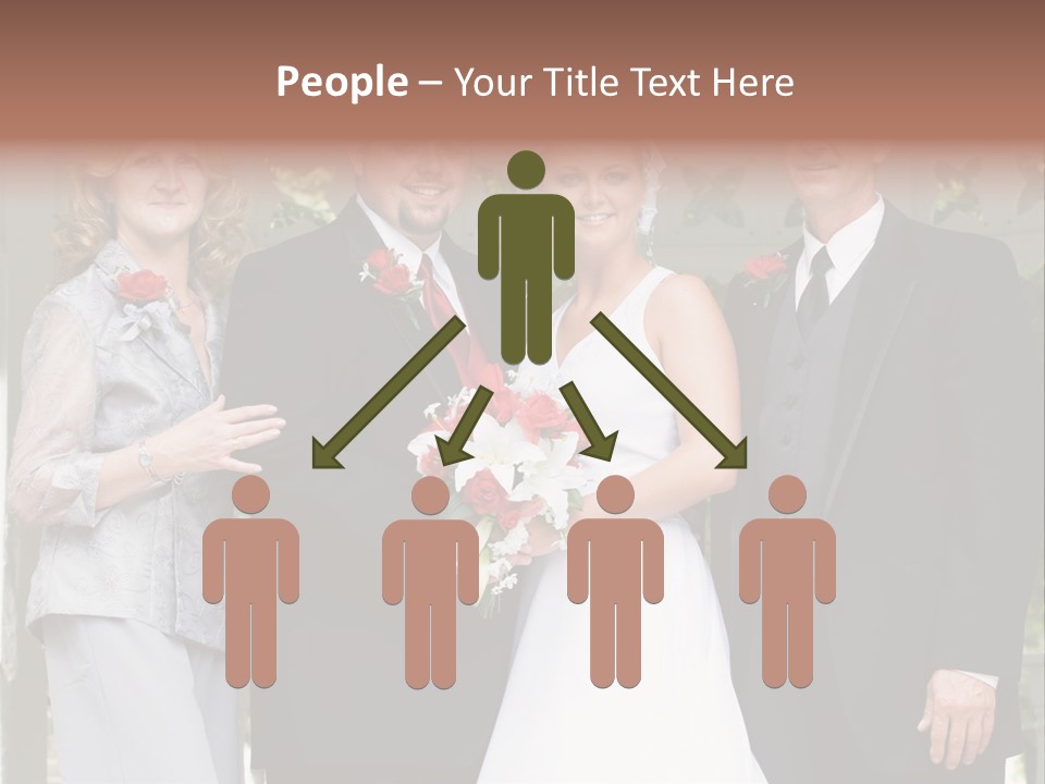 Happiness Caucasian Marriage PowerPoint Template