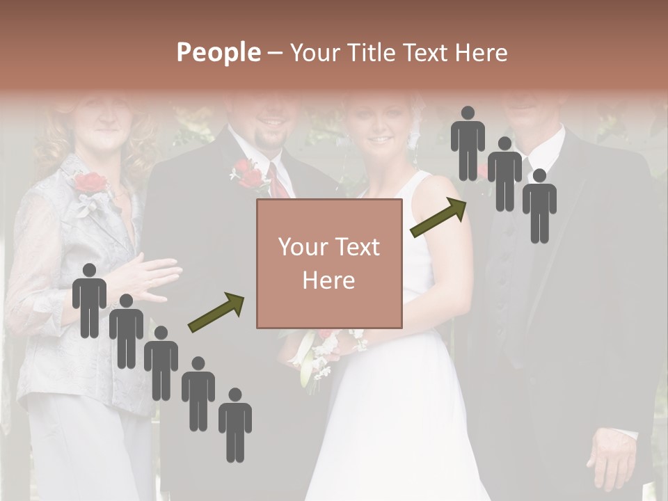 Happiness Caucasian Marriage PowerPoint Template