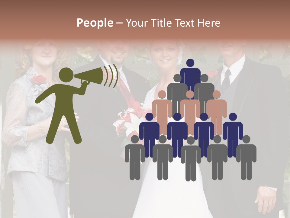 Happiness Caucasian Marriage PowerPoint Template