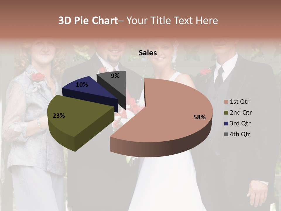 Happiness Caucasian Marriage PowerPoint Template