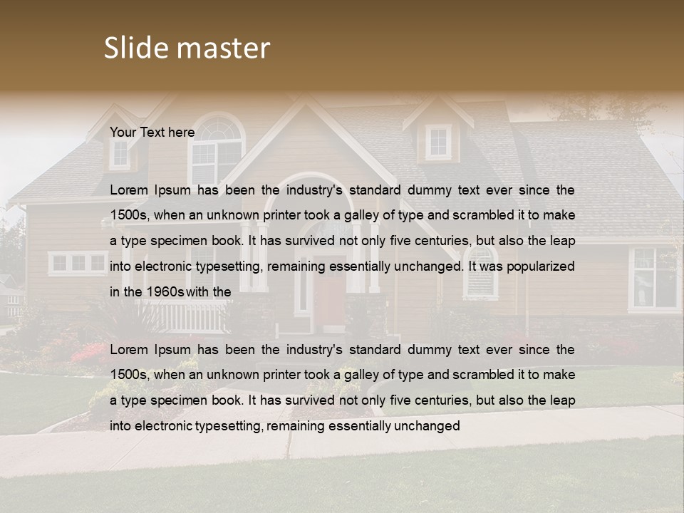 Custom Expensive Landscape PowerPoint Template