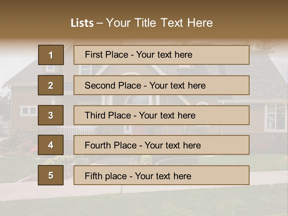 Custom Expensive Landscape PowerPoint Template