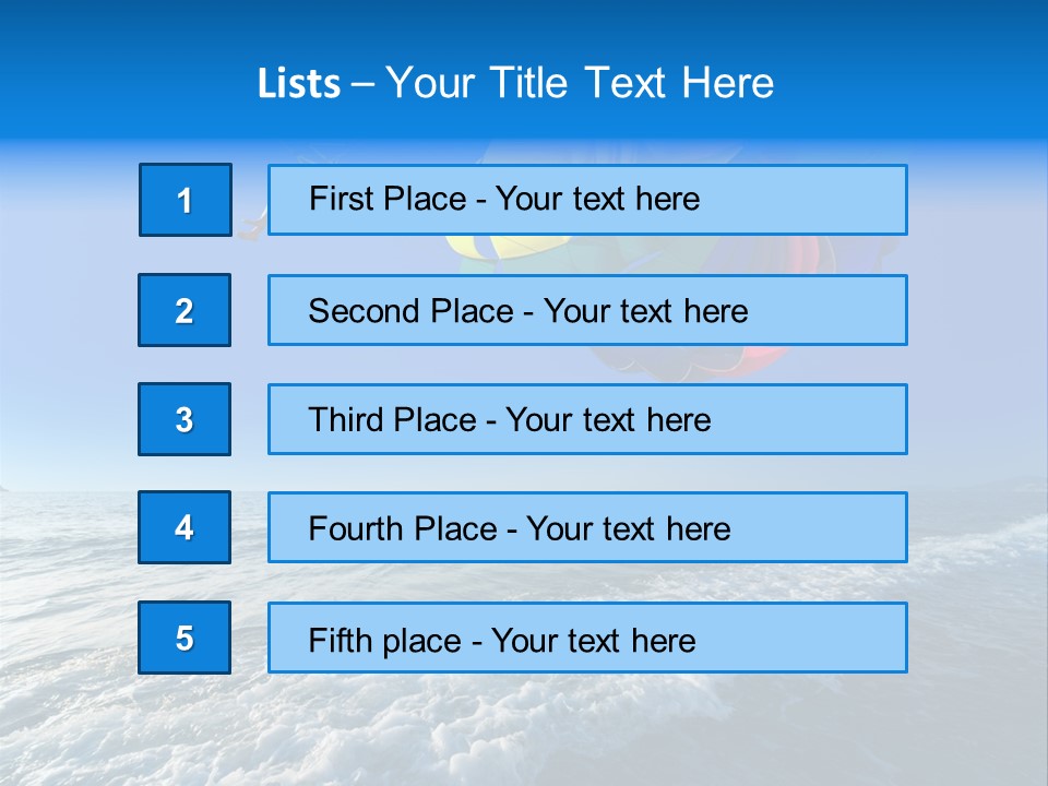 Parasail Ocean Summer PowerPoint Template