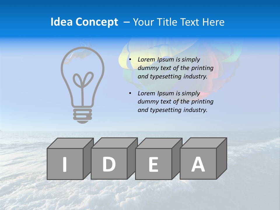 Parasail Ocean Summer PowerPoint Template