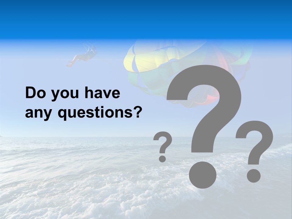 Parasail Ocean Summer PowerPoint Template