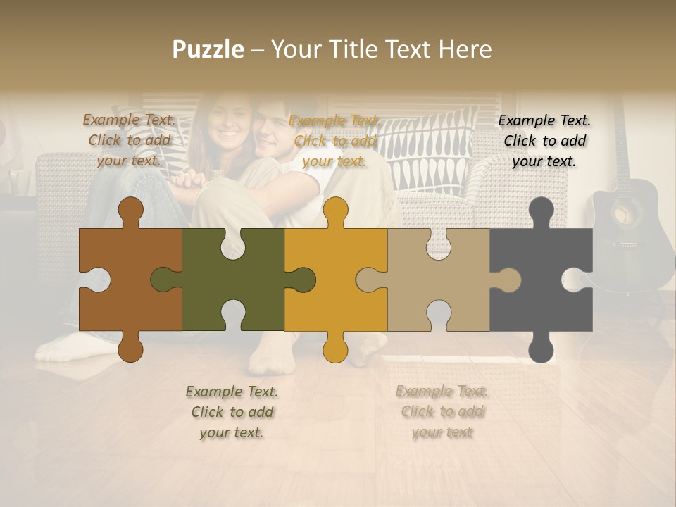 Family Attractive Hug PowerPoint Template