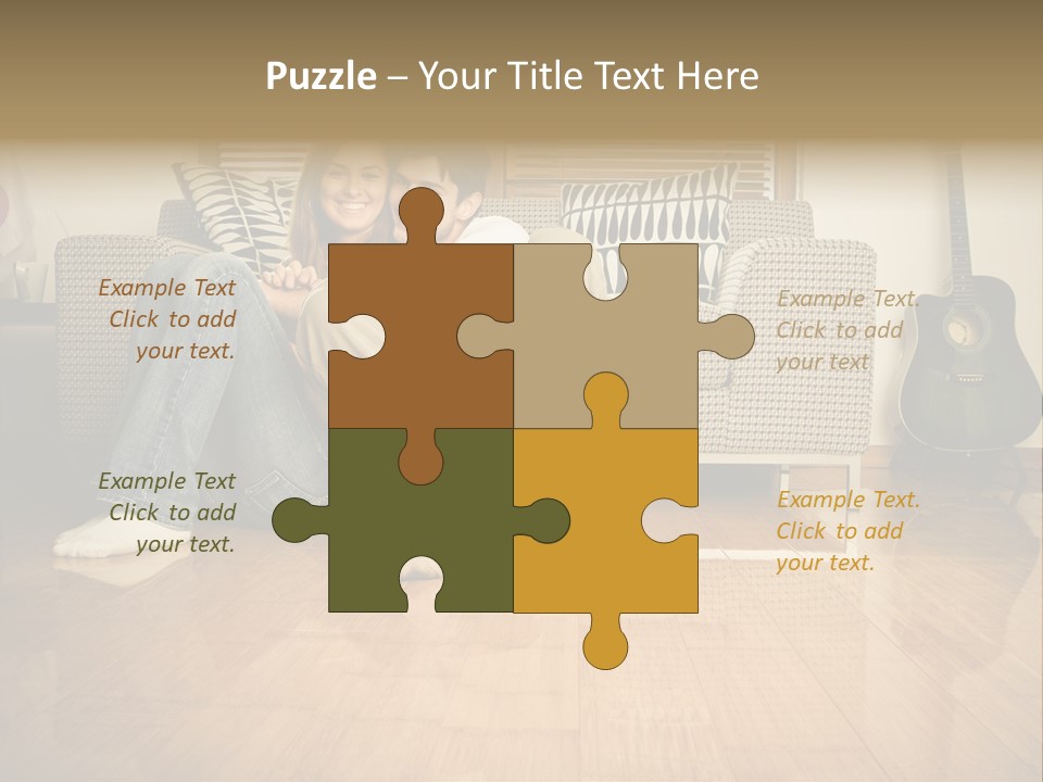 Family Attractive Hug PowerPoint Template