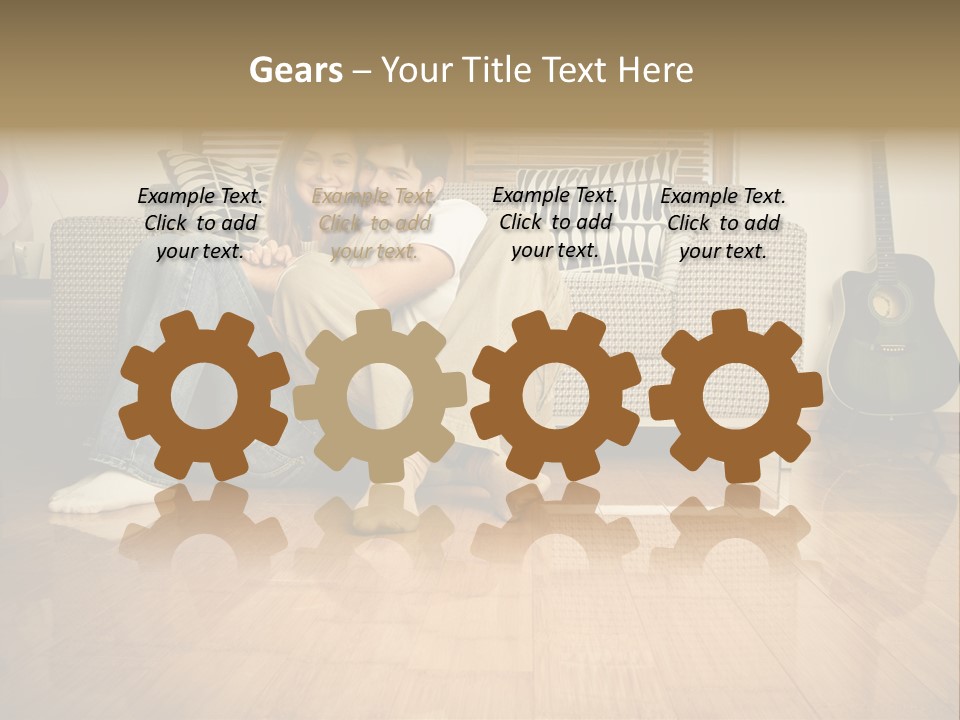 Family Attractive Hug PowerPoint Template