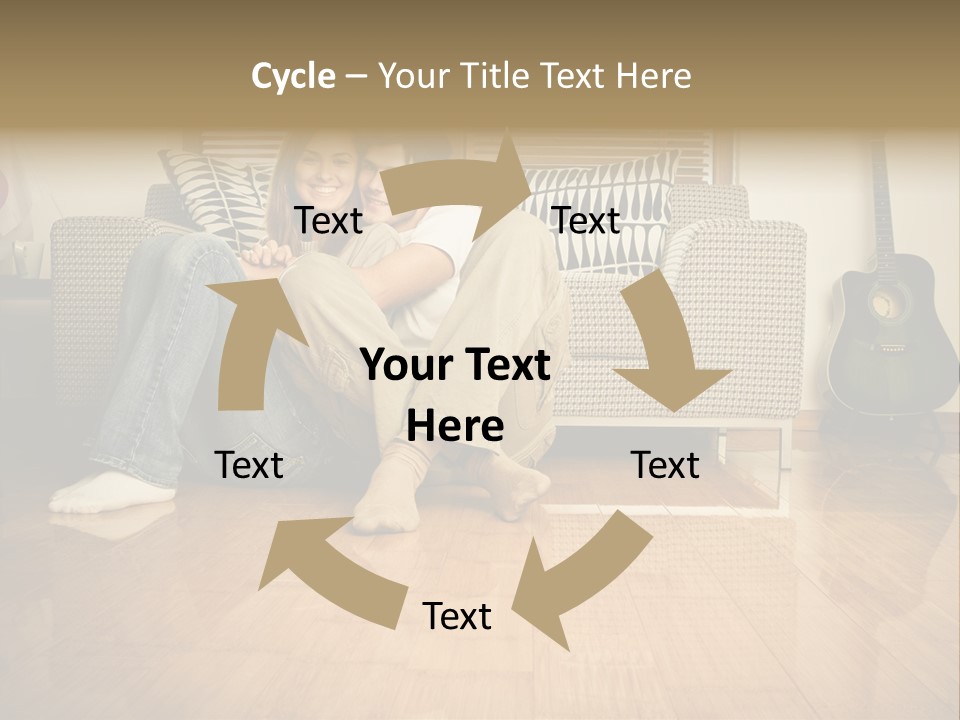 Family Attractive Hug PowerPoint Template