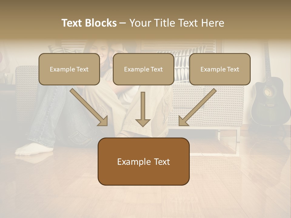 Family Attractive Hug PowerPoint Template