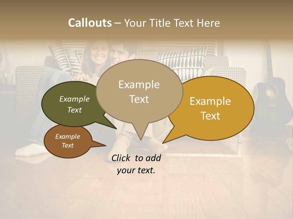 Family Attractive Hug PowerPoint Template