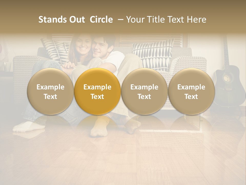 Family Attractive Hug PowerPoint Template