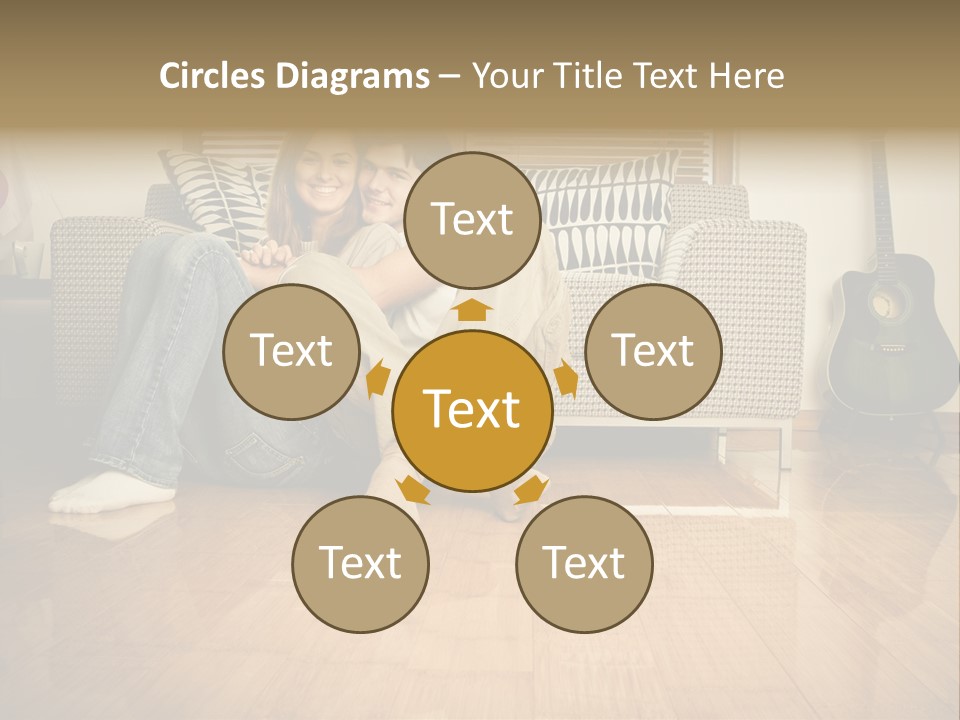 Family Attractive Hug PowerPoint Template