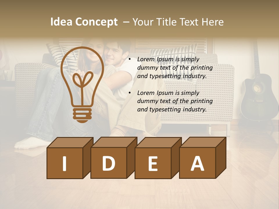 Family Attractive Hug PowerPoint Template