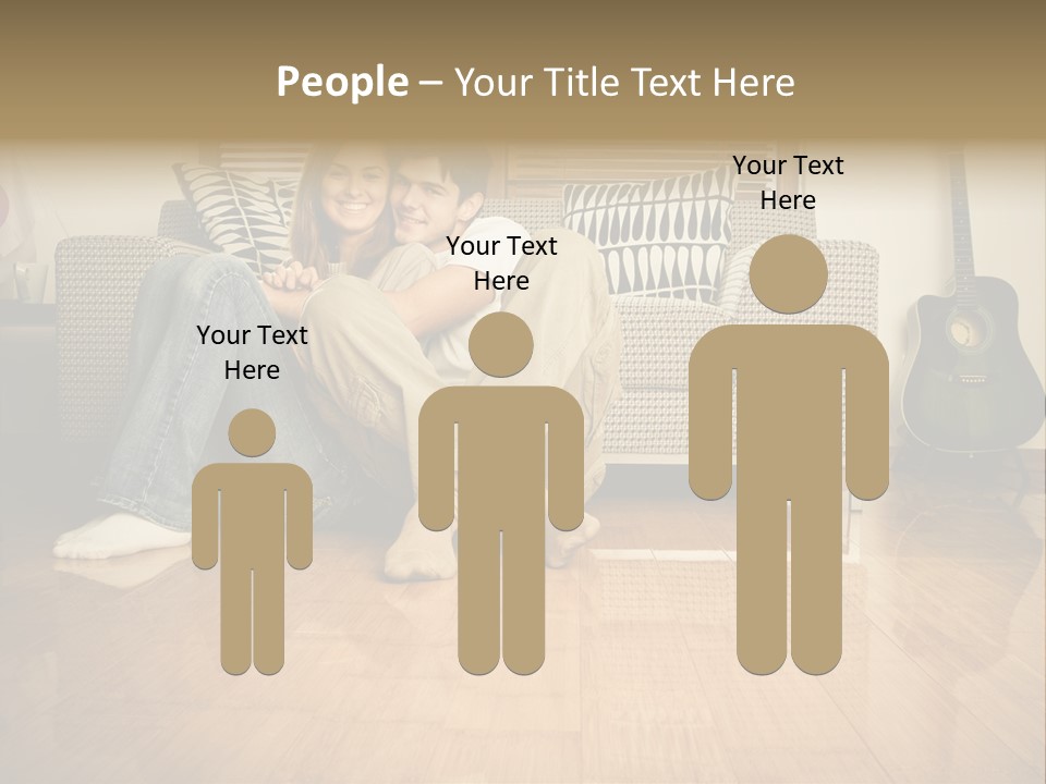 Family Attractive Hug PowerPoint Template
