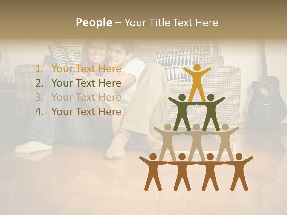 Family Attractive Hug PowerPoint Template
