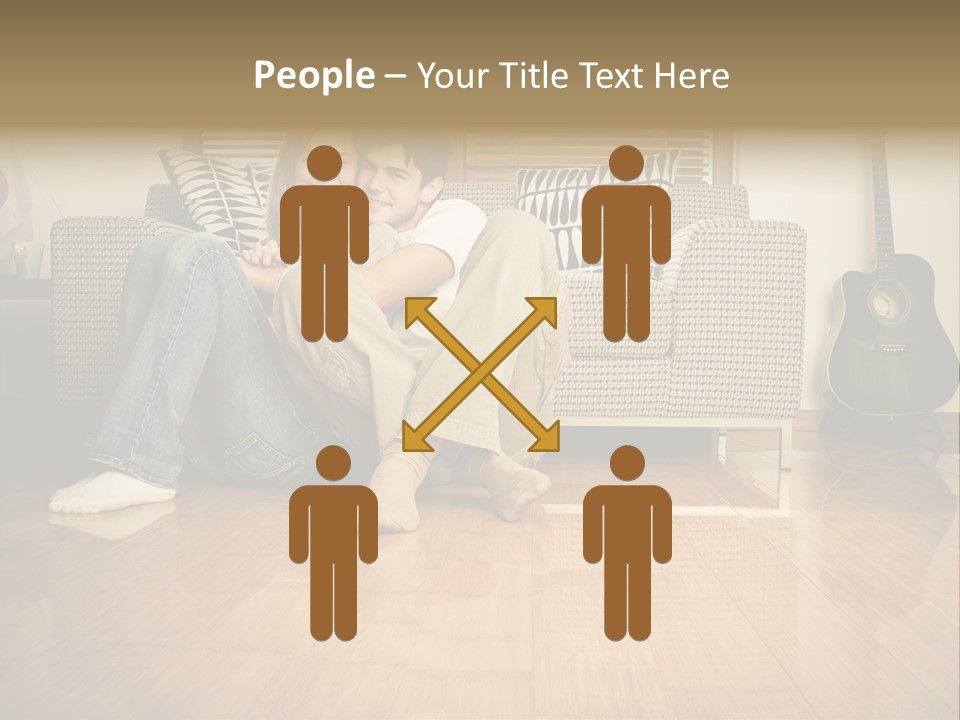 Family Attractive Hug PowerPoint Template