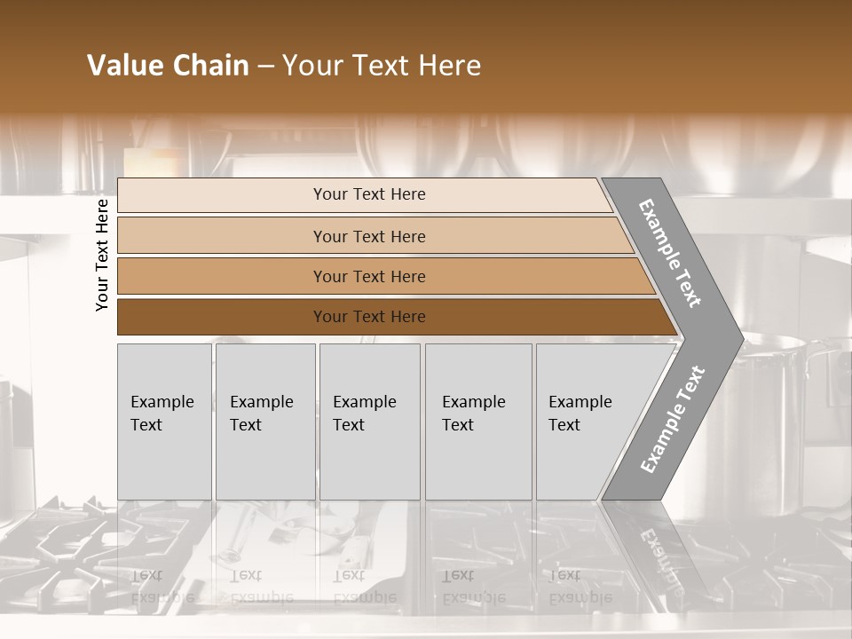 A Bunch Of Pots And Pans On A Shelf PowerPoint Template