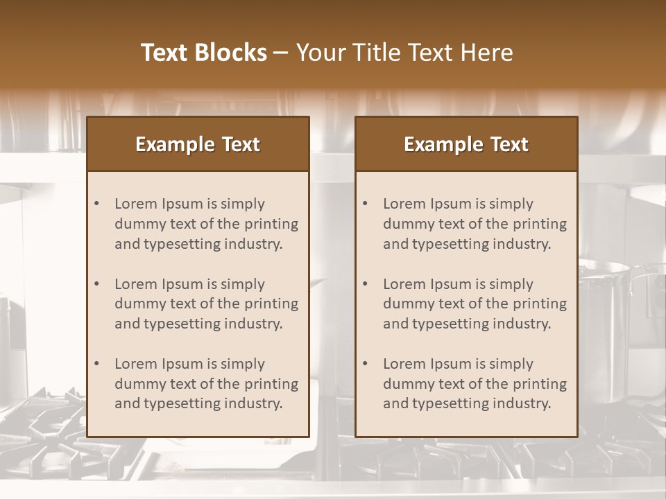 A Bunch Of Pots And Pans On A Shelf PowerPoint Template