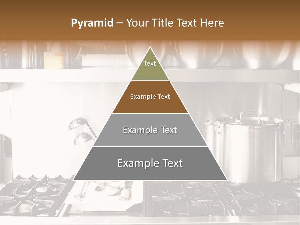 A Bunch Of Pots And Pans On A Shelf PowerPoint Template