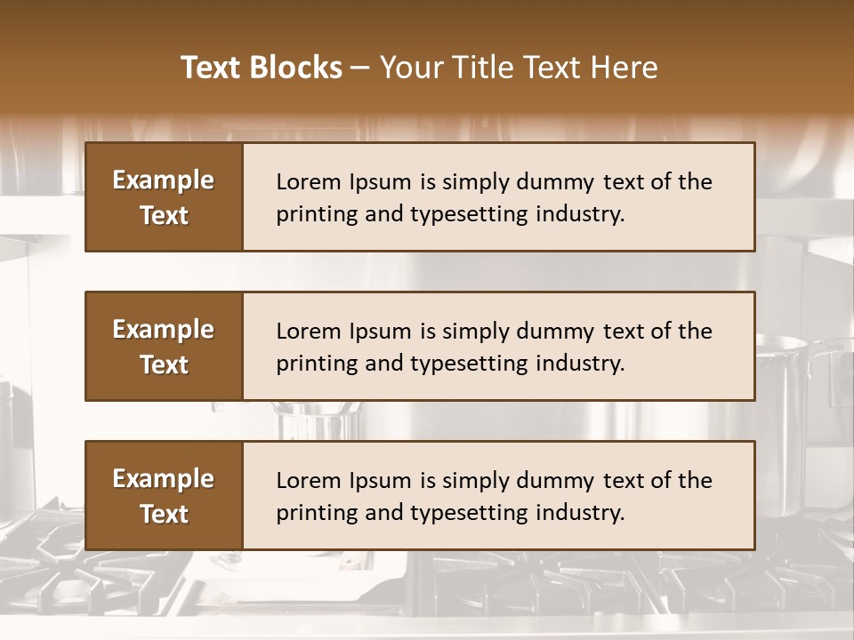 A Bunch Of Pots And Pans On A Shelf PowerPoint Template
