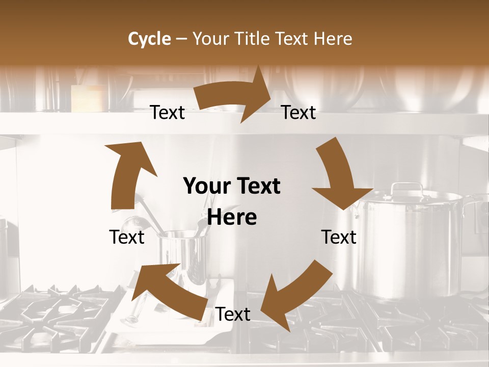 A Bunch Of Pots And Pans On A Shelf PowerPoint Template