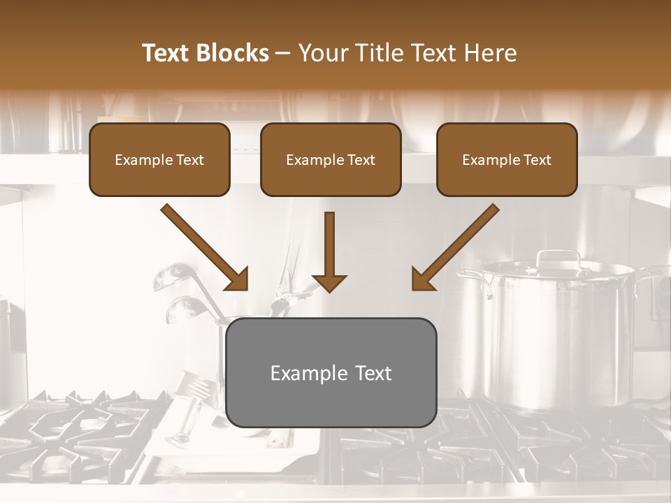 A Bunch Of Pots And Pans On A Shelf PowerPoint Template
