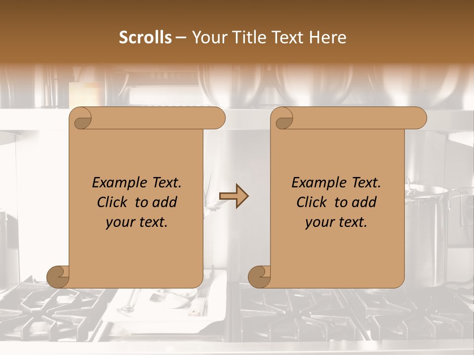 A Bunch Of Pots And Pans On A Shelf PowerPoint Template