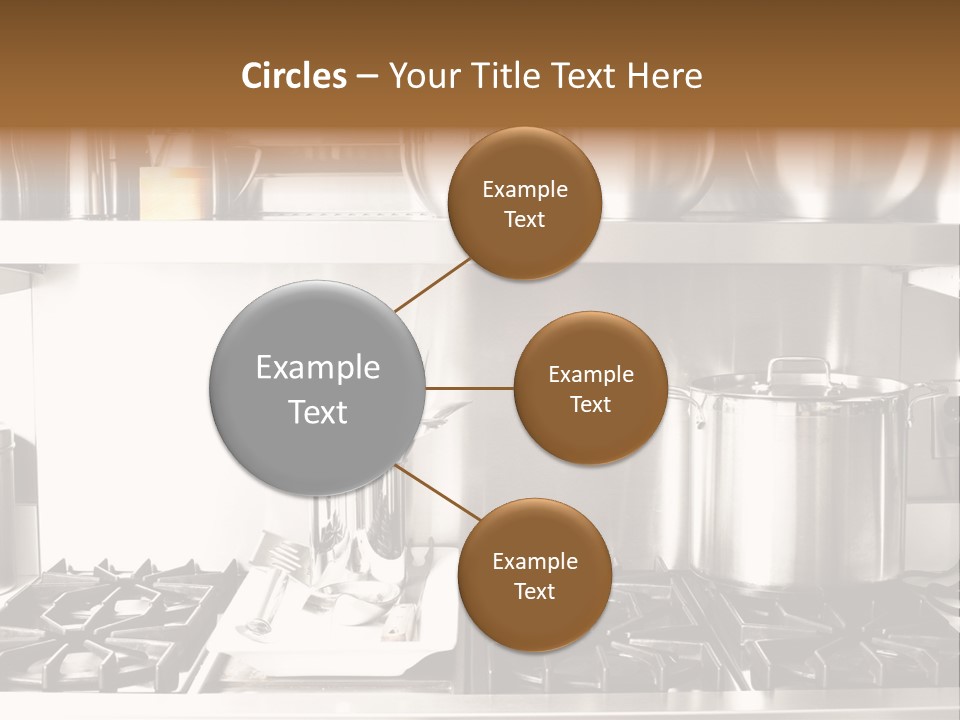 A Bunch Of Pots And Pans On A Shelf PowerPoint Template