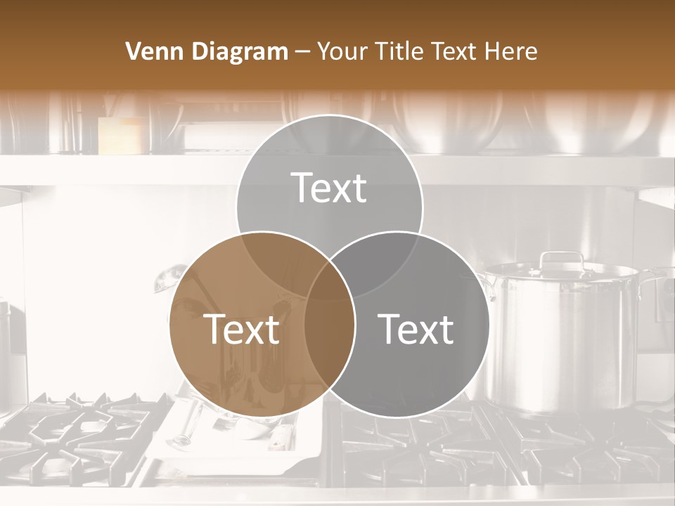 A Bunch Of Pots And Pans On A Shelf PowerPoint Template