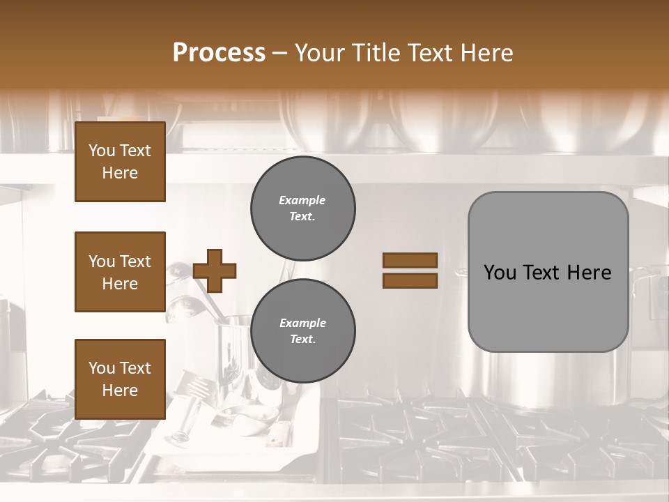 A Bunch Of Pots And Pans On A Shelf PowerPoint Template