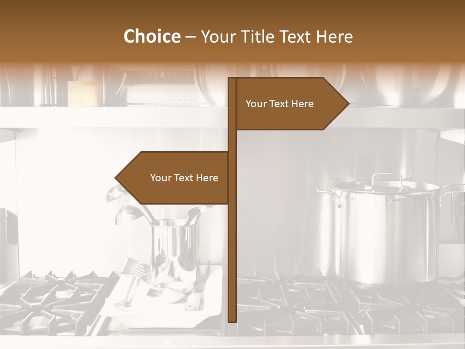 A Bunch Of Pots And Pans On A Shelf PowerPoint Template