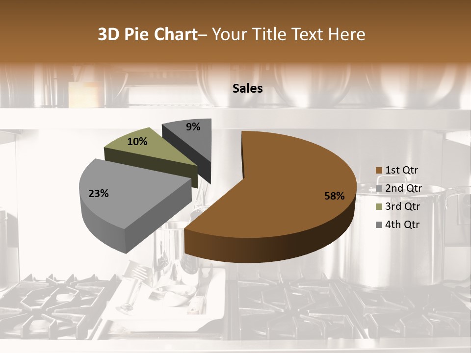 A Bunch Of Pots And Pans On A Shelf PowerPoint Template