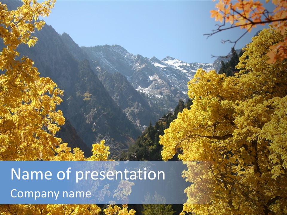 Wasatch Red Utah PowerPoint Template