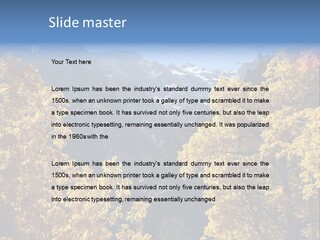 Wasatch Red Utah PowerPoint Template