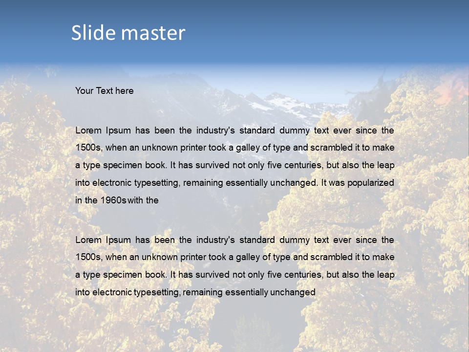 Wasatch Red Utah PowerPoint Template