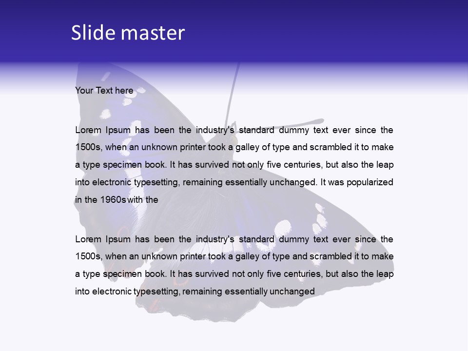 Nature Wildlife Blue PowerPoint Template