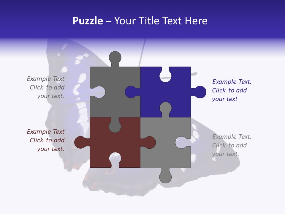 Nature Wildlife Blue PowerPoint Template