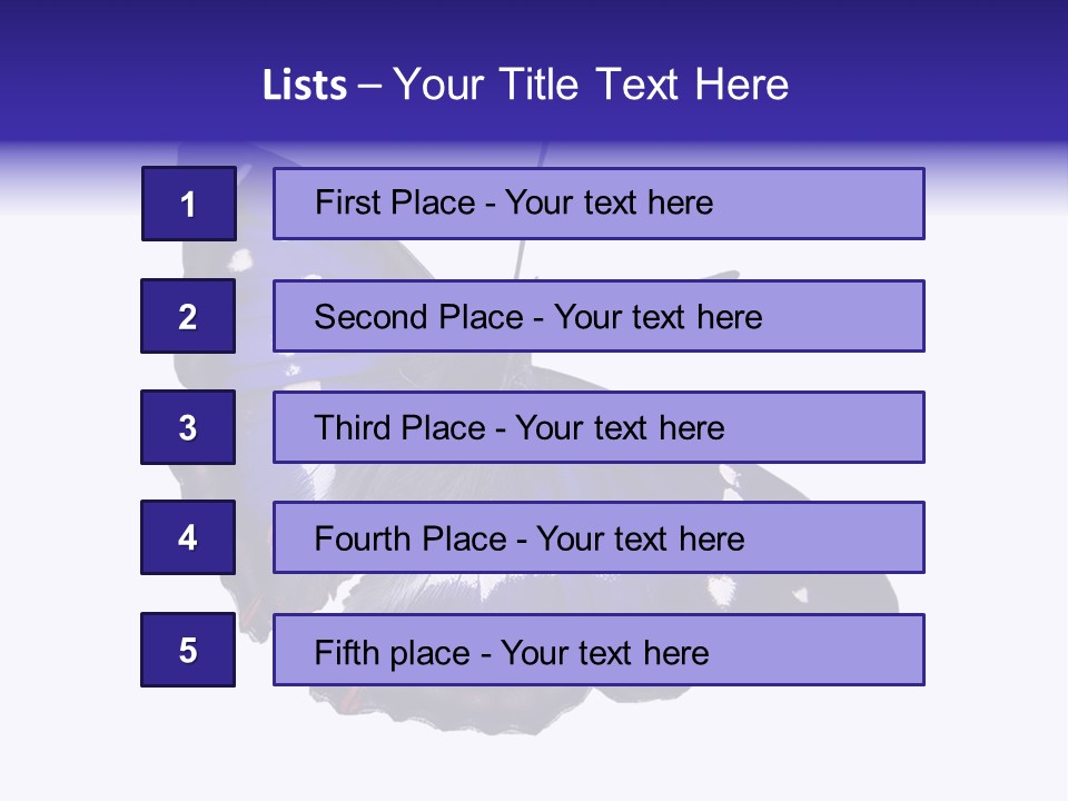 Nature Wildlife Blue PowerPoint Template
