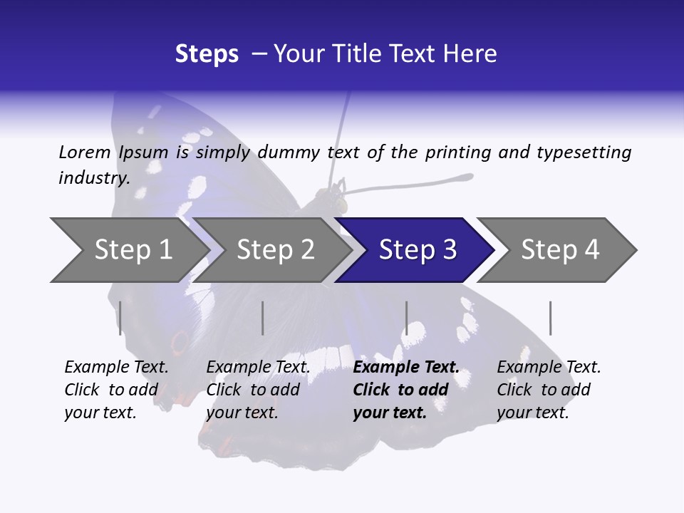 Nature Wildlife Blue PowerPoint Template