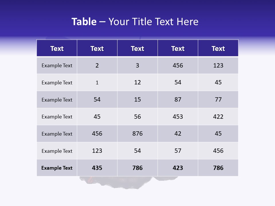 Nature Wildlife Blue PowerPoint Template