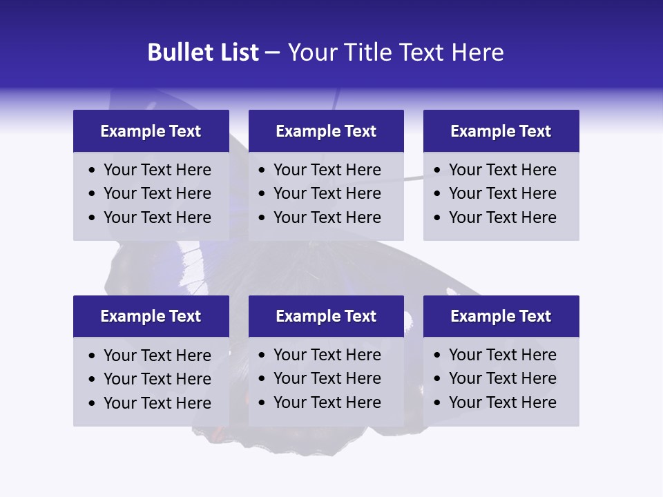 Nature Wildlife Blue PowerPoint Template