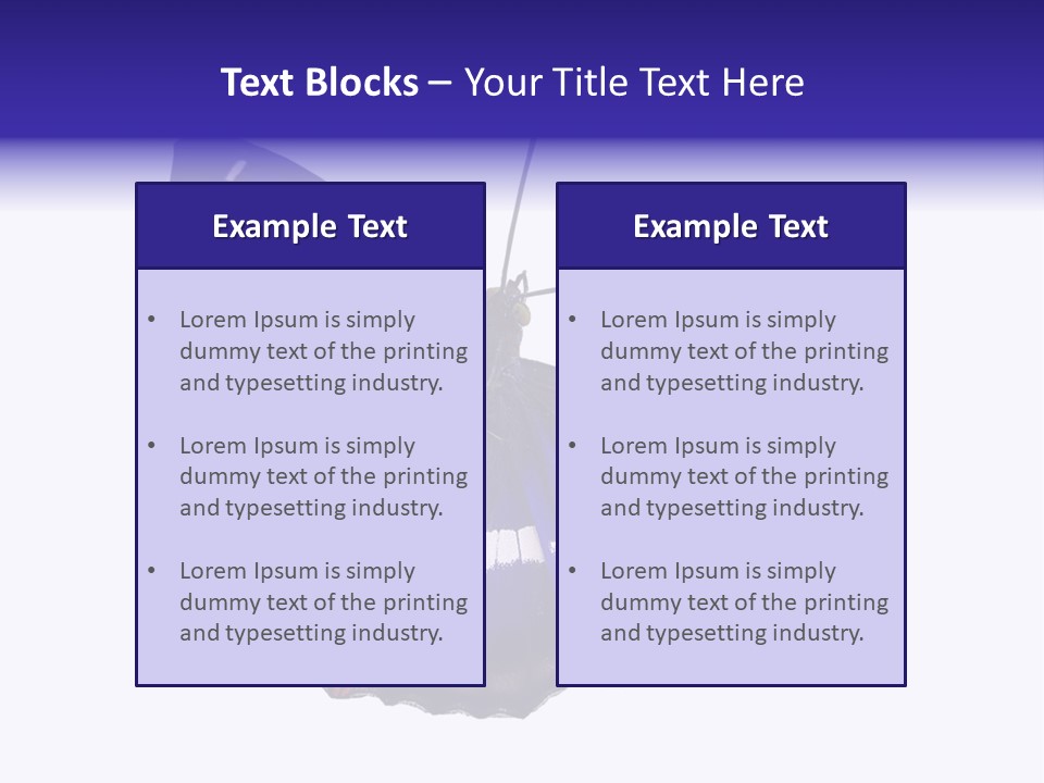 Nature Wildlife Blue PowerPoint Template
