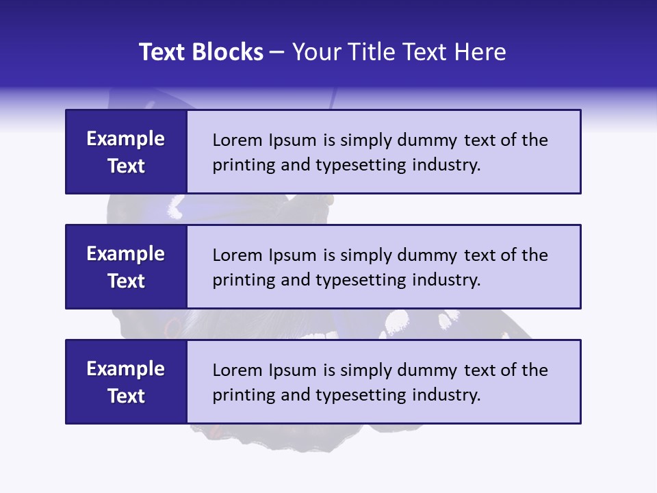 Nature Wildlife Blue PowerPoint Template