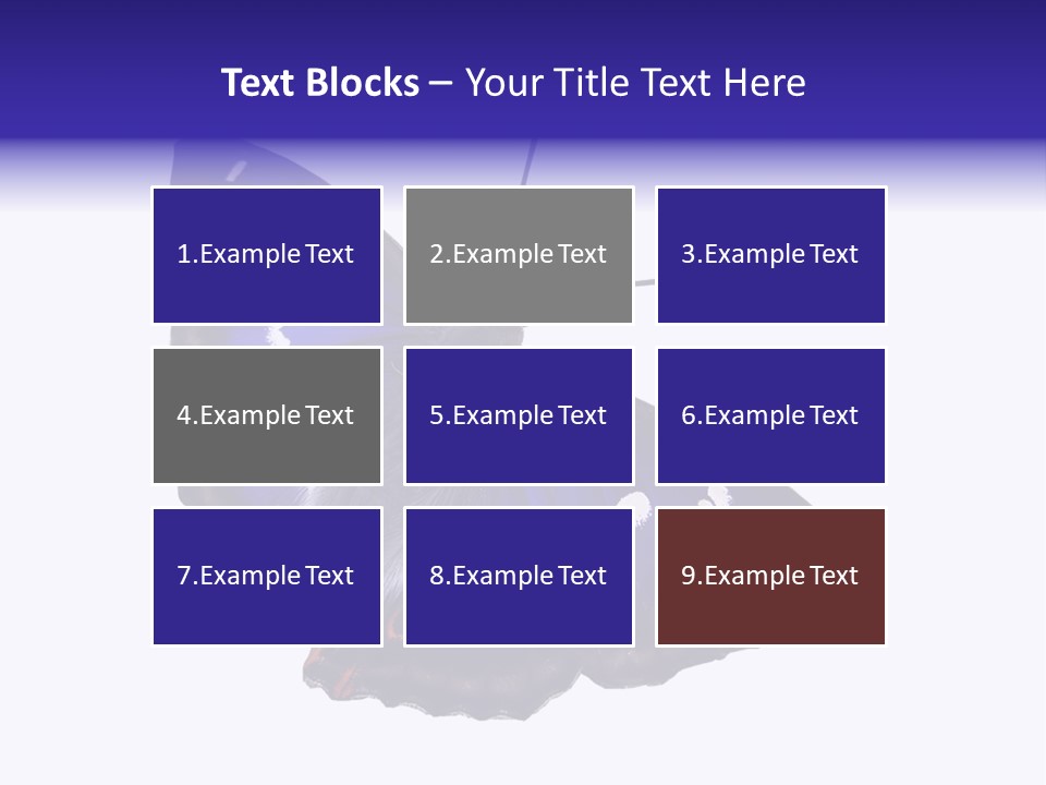 Nature Wildlife Blue PowerPoint Template